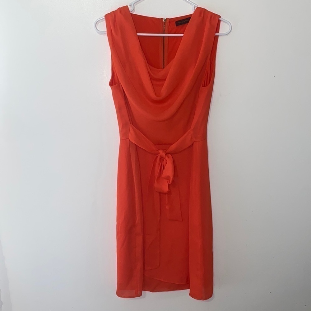 The Limited Drape Belted Dress